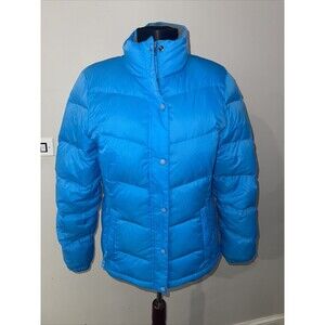 LL Bean Goose Down Insulated Puffer Jacket Coat Blue Women's Small